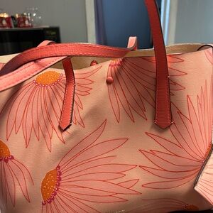 Kate Spade Pink and Orange Floral Tote